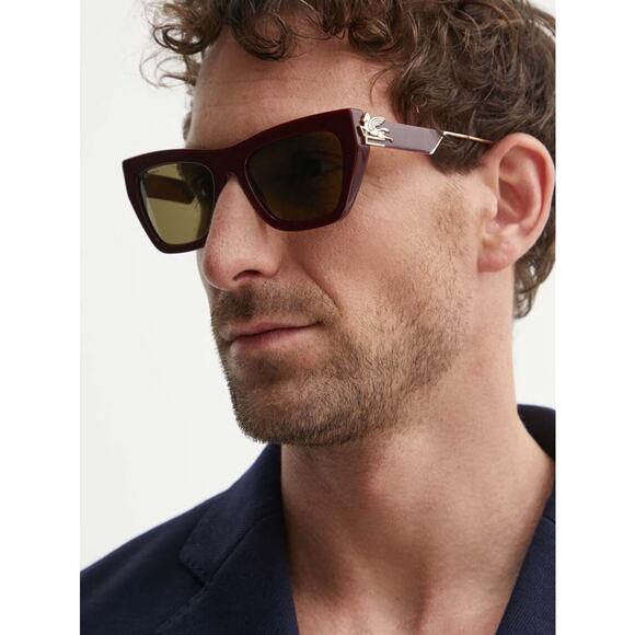 NEW!!! Etro ETRO0028/S 0LHFQT Plum Cat-Eye Sunglasses with Gold Detail Authentic main image 9